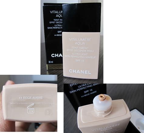 chanel vitalumière aqua 44 beige ambré